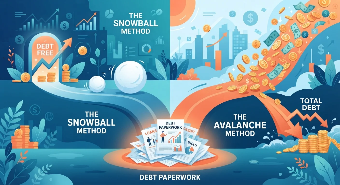 Debt Avalanche vs. Debt Snowball: Two Payoff Strategies, One Big Decision