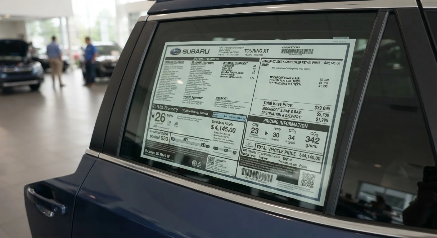 Decoding the Monroney Sticker: What Every Line on a New Car's Window Label Means