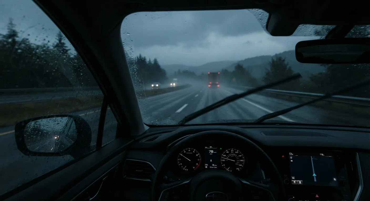 Driving in Rain, Snow, and Fog: Adjusting for What the Road Can't Tell You