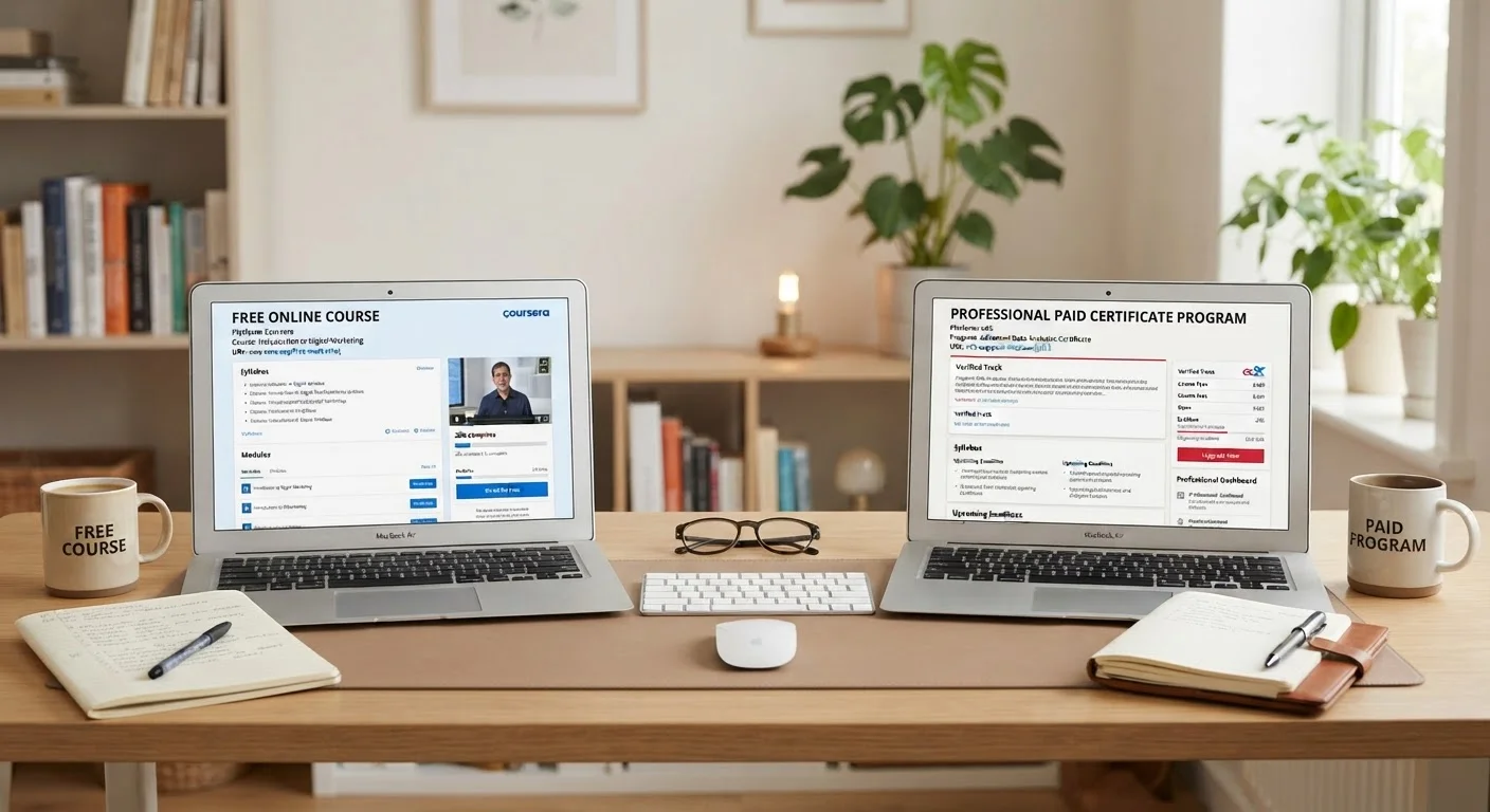 Free Online Courses vs. Paid Programs: Where the Real Differences Lie