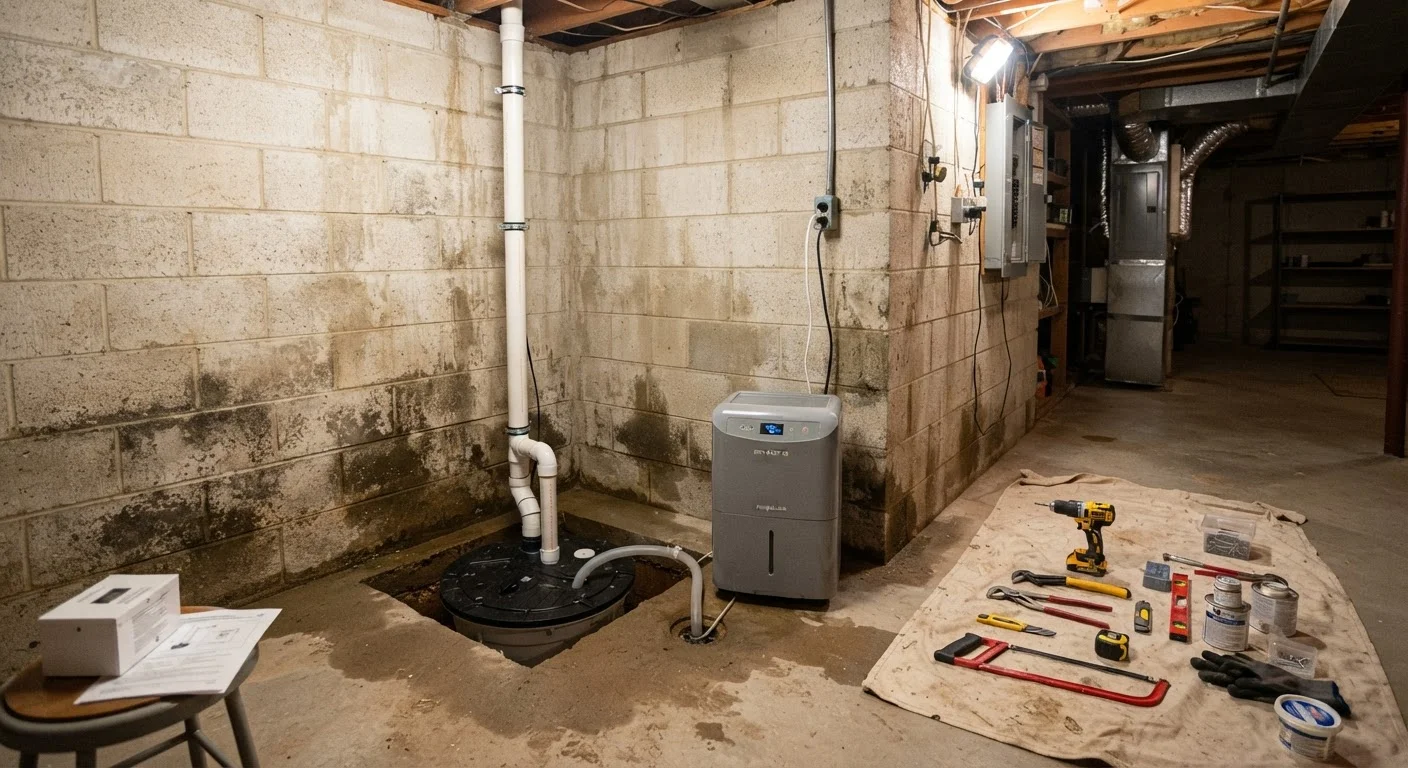 Tackling a Basement Waterproofing Project